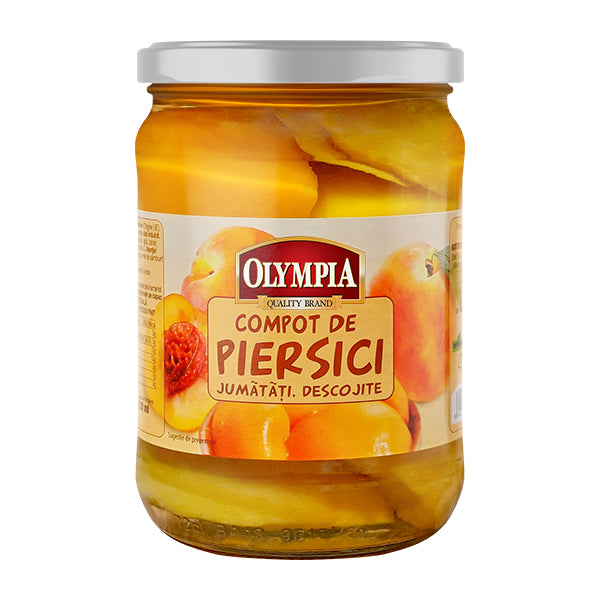 Olympia Peeled Pitted Peach Compote 720g