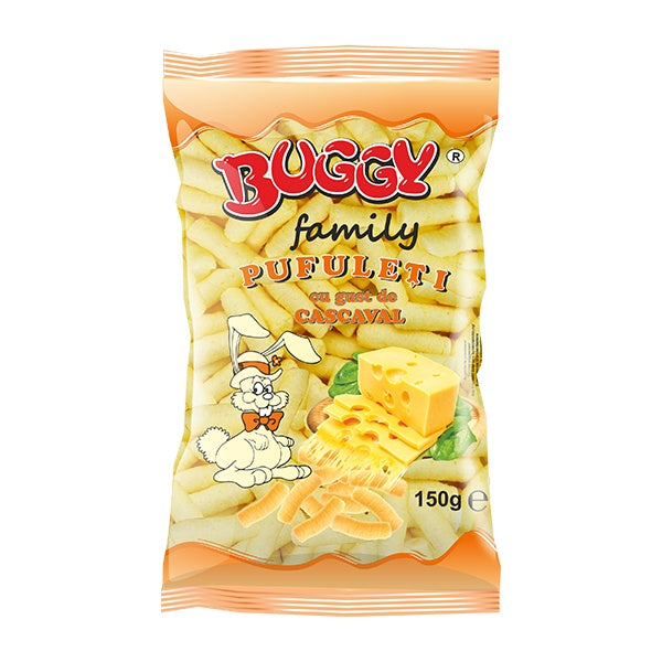 Buggy Cheese Flavoured Family Corn Flips 150g