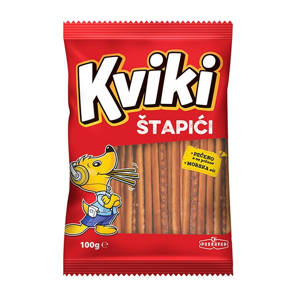 Podravka Halal Kviki Salted Sticks 100g