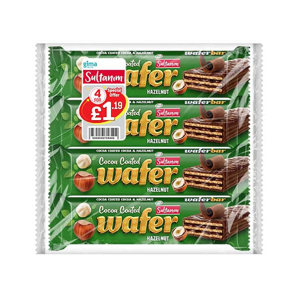 Sultanim Multipack Hazelnut Wafer 4x50g
