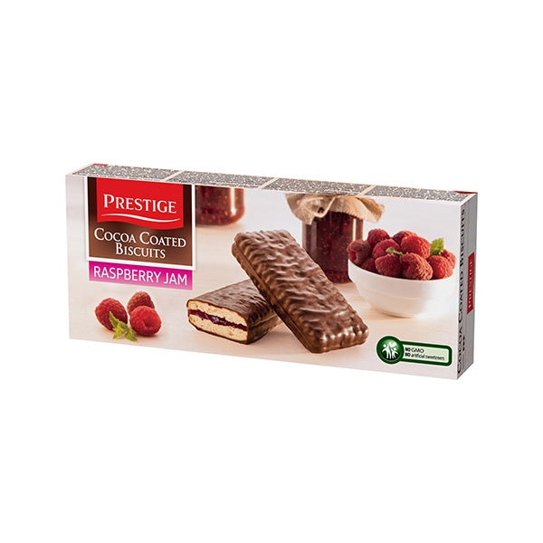Prestige Cocoa Raspberry Biscuits 200g
