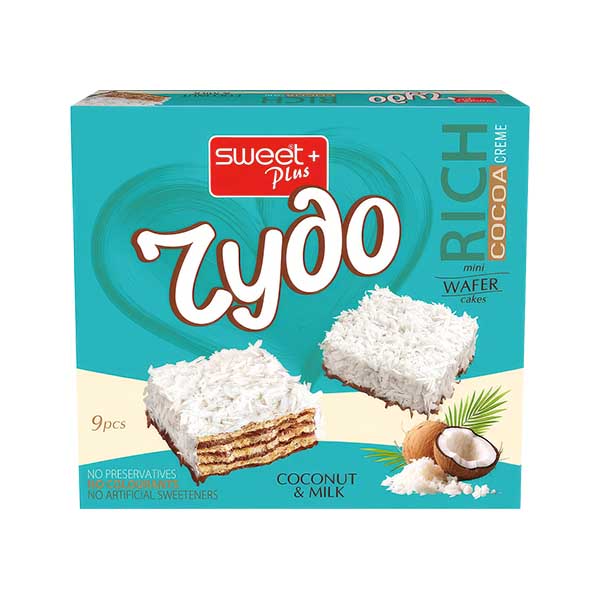 SweetPlus Rydo Wafer Cakes with Coconut 155g