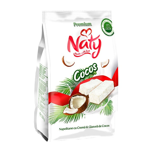 Naty Wafer Rolls with Coconut Glazing 140g