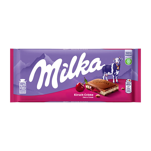 Milka Chocolate with Cherry 100g
