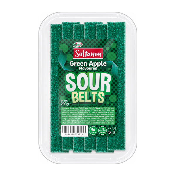 Sultanim Sour Belt Green Apple Flat Box 200g