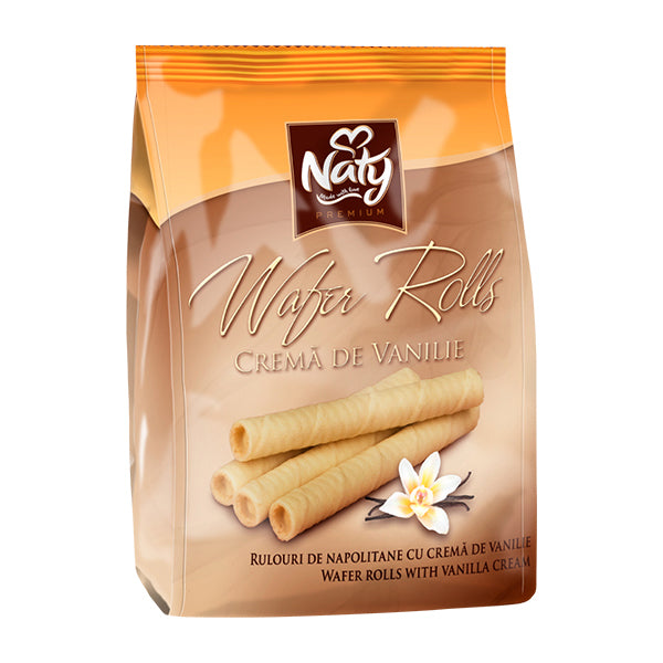 Naty Vanilla Wafer Rolls 200g