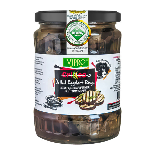 Vipro Grilled Eggplant Rings 580ml