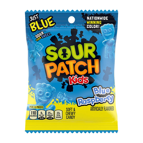 Sour Patch Peg Bags Blue Raspberry 102g