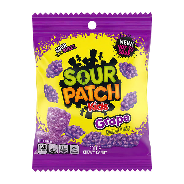Sour Patch Peg Bags Grape 101g