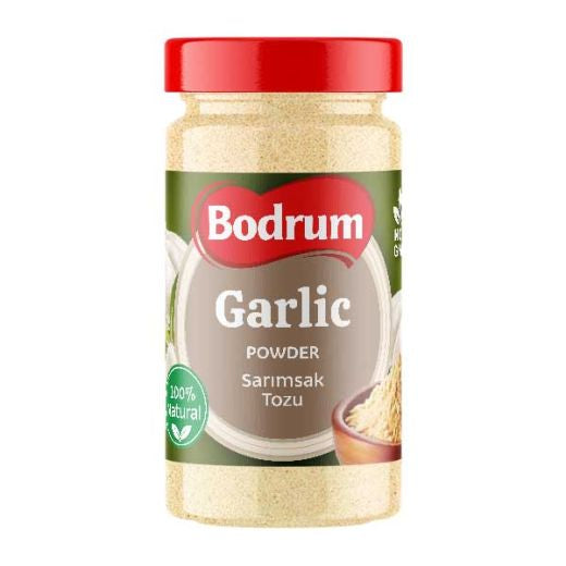 Bodrum Garlic Powder in Bottle 200g — finely ground garlic seasoning in a resealable bottle, available from Foodsklep with UK delivery