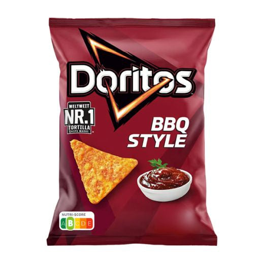 Doritos BBQ 110g — smoky BBQ flavoured tortilla chips, available from Foodsklep with UK delivery