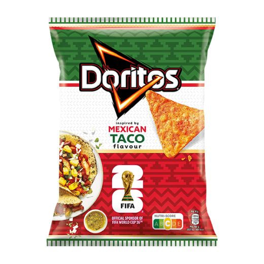 Doritos Mexican Style Taco 110g — Mexican taco seasoned tortilla chips, available from Foodsklep with UK delivery