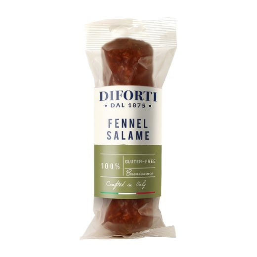 Diforti Salame With Fennel 125g — Italian cured salame with fennel seeds, available from Foodsklep with UK delivery