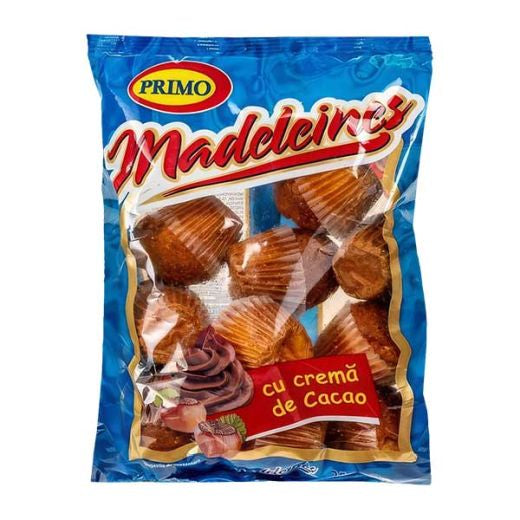 Primo Madeleines Cupcake Cocoa Cream 250g — cocoa cream filled madeleine cupcakes, available from Foodsklep with UK delivery