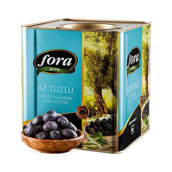 Fora Low Salt Gemlik Black Olives 8kg