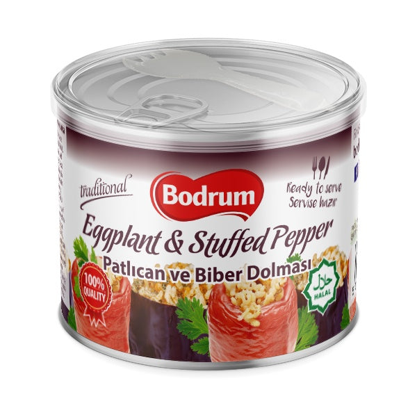 Bodrum Stuffed Eggplant and Pepper Ready Meal 400g