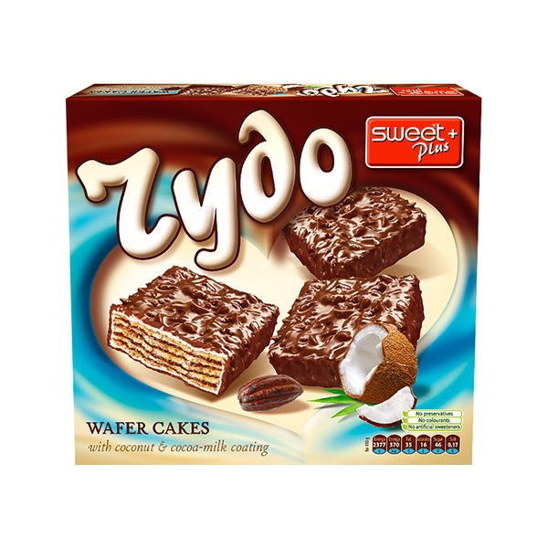 SweetPlus Rydo Cocoa Coated Wafer Cakes with Coconut 180g
