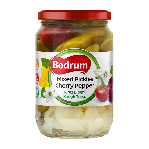 Bodrum Mixed Pickles & Cherry Peppers 720g