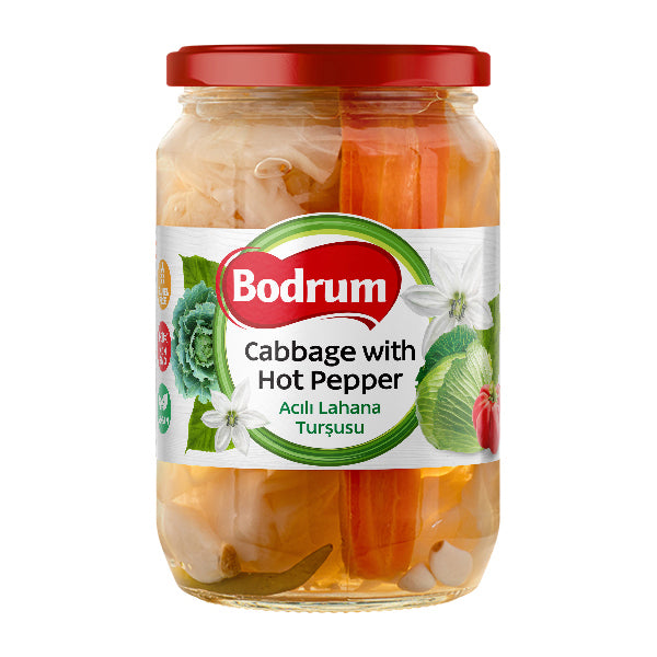 Bodrum Pickled Cabbage with Chilli 670g