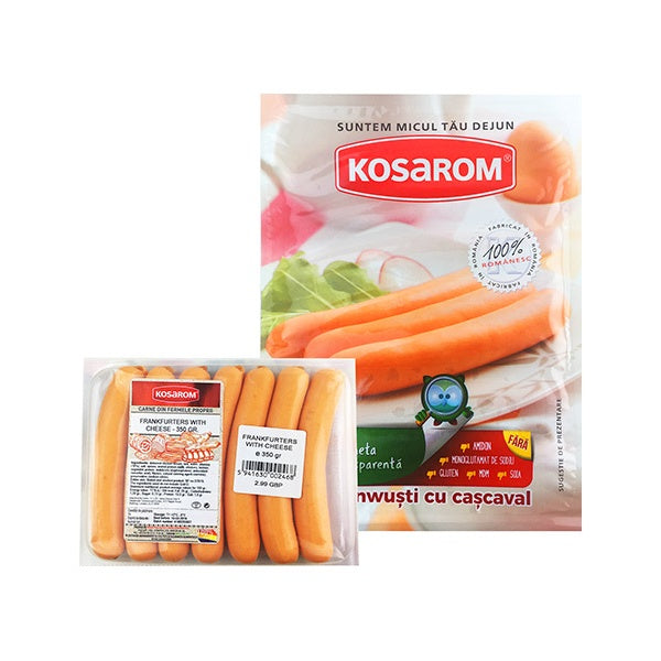 Kosarom Frankfurters with Cheese 350g