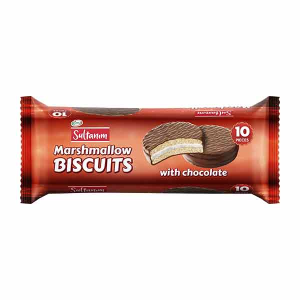 Sultanim Marshmallow Biscuits with Chocolate 220g