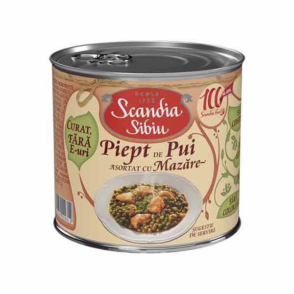 Scandia Sibiu Peas with Chicken Breast 400g