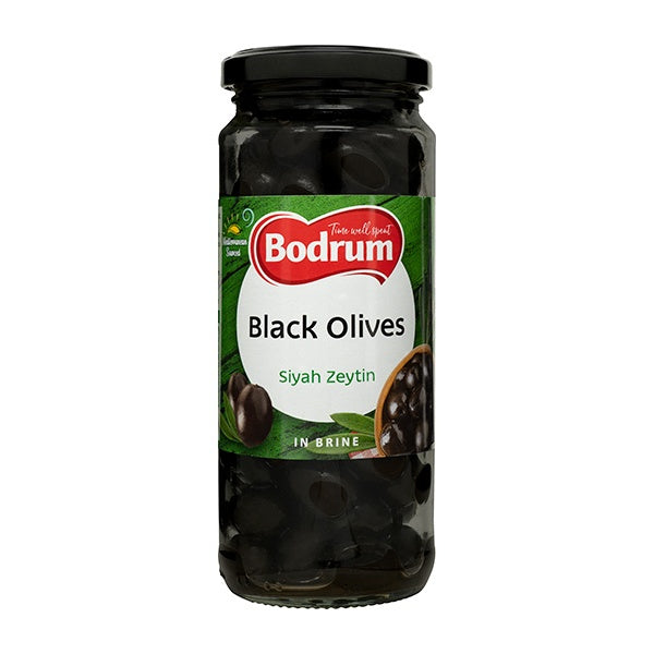 Bodrum Whole Black Olives 330g