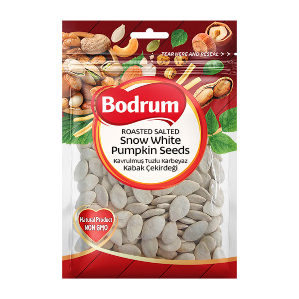 Bodrum Snow White Roasted & Salted Iranian Pumpkin Seeds 150g