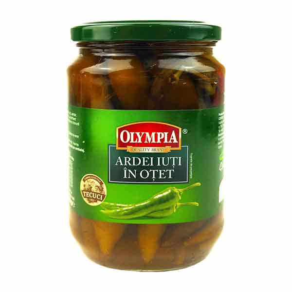 Olympia Hot Peppers In Vinegar 720ml