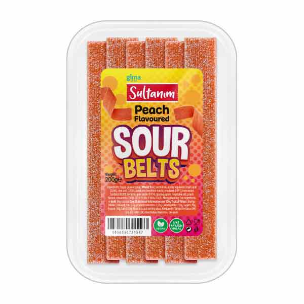 Sultanim Sour Belt Peach Flat Box 200g