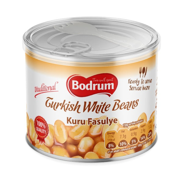 Bodrum Turkish White Beans in Tomato Sauce 400g