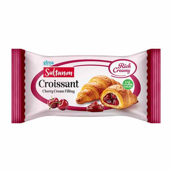 Sultanim Cherry Cream Filling Croissant 60g
