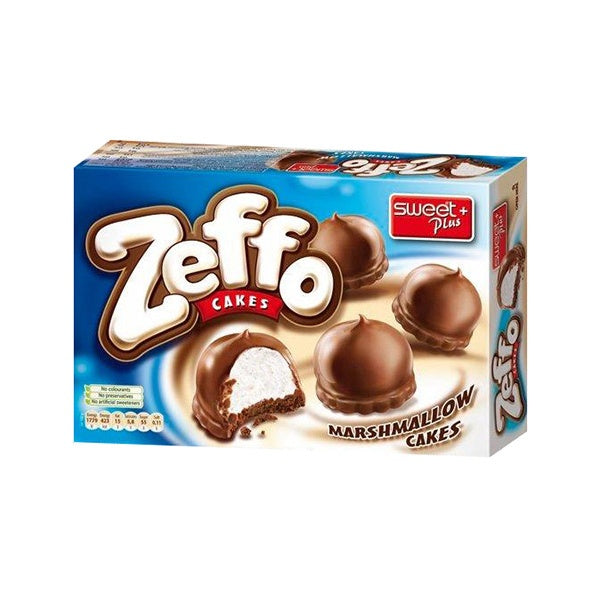 SweetPlus Zeffo Marshmallow Cakes with Cocoa Milk Coating 150g