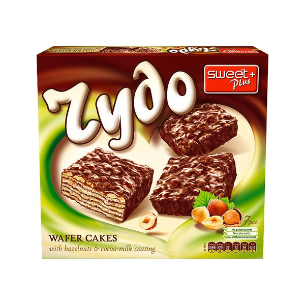 SweetPlus Rydo Wafer Cakes with Hazelnuts 125g