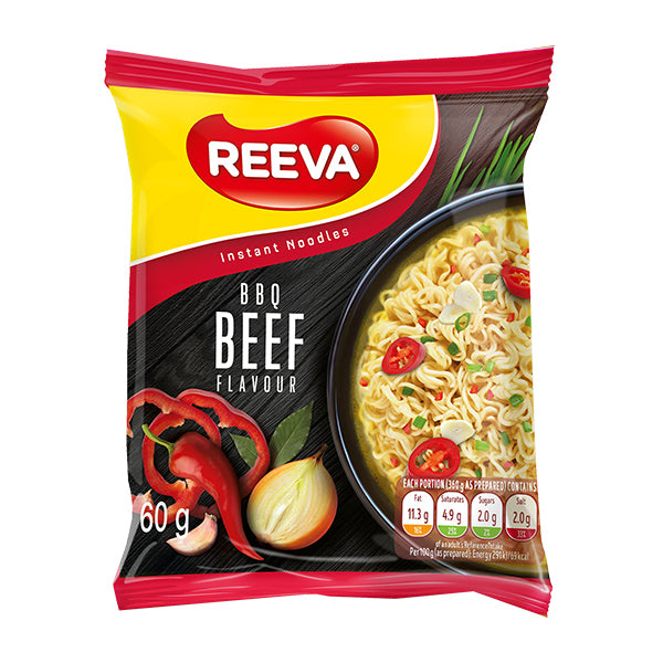 Reeva BBQ Beef Flavoured Instant Noodles 60g