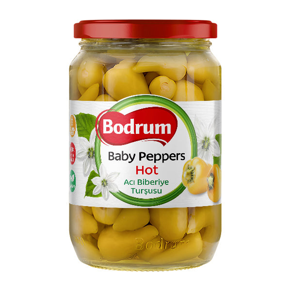 Bodrum Hot Baby Peppers 640g