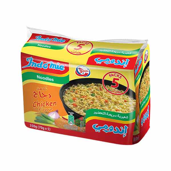 Indomie Chicken 5 Pack Noodles 350g