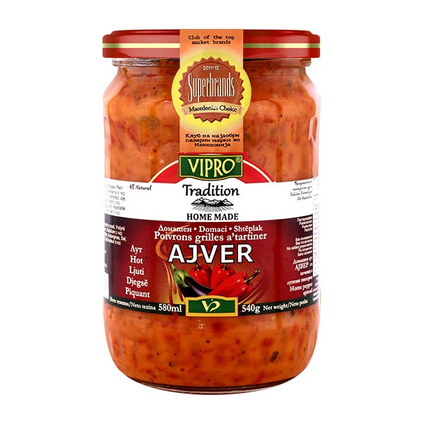 Vipro Hot Homemade Ajvar 580ml