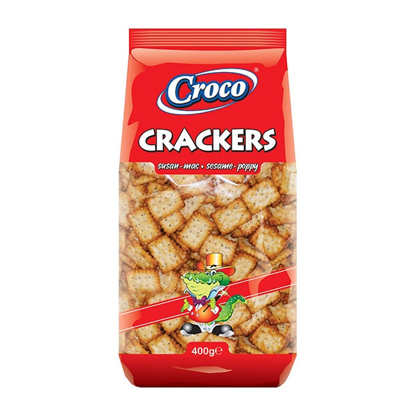 Croco Crackers with Sesame & Poppy Seeds 400g