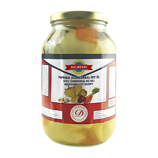 Kelmendi Yellow Paprika Somborka in Oil 2.5kg