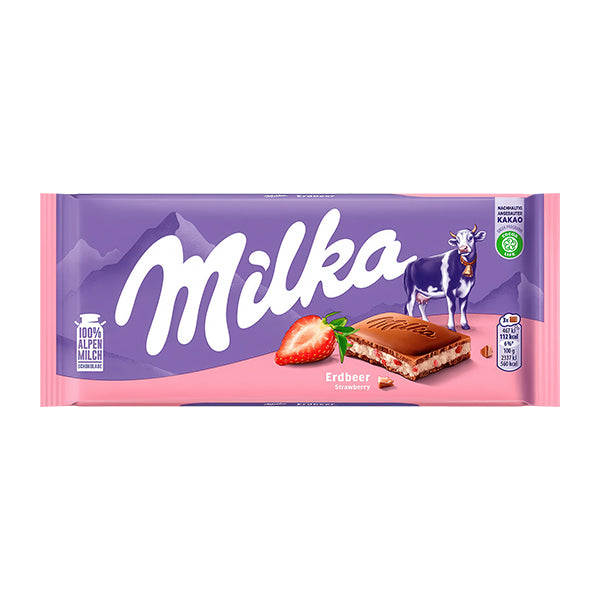 Milka Chocolate with Strawberry 100g