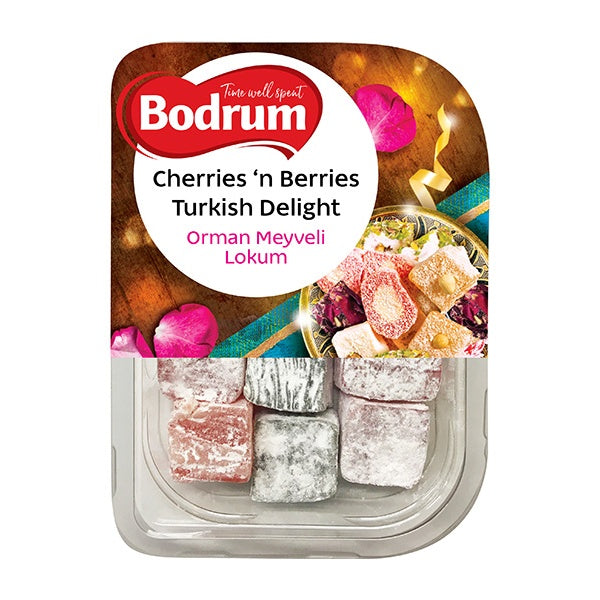 Bodrum Cherries & Berries Turkish Delight 200g