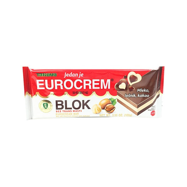 Takovo Eurocrem Chokolate Block 100g