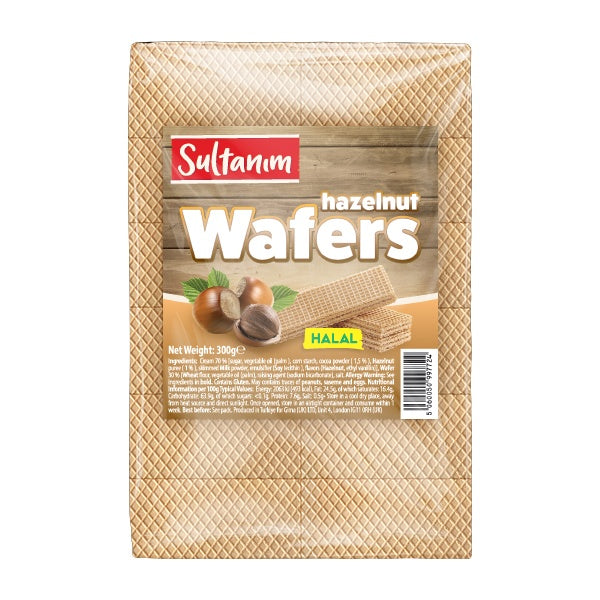 Sultanim Hazelnut Wafers 300g