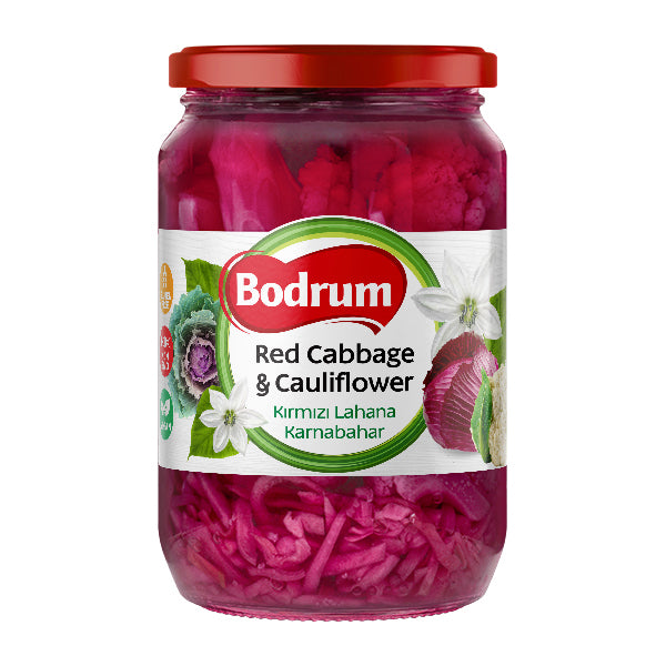 Bodrum Pickled Red Cabbage & Cauliflower 680g