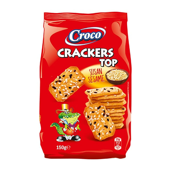 Croco Sesame Crackers Top 150g