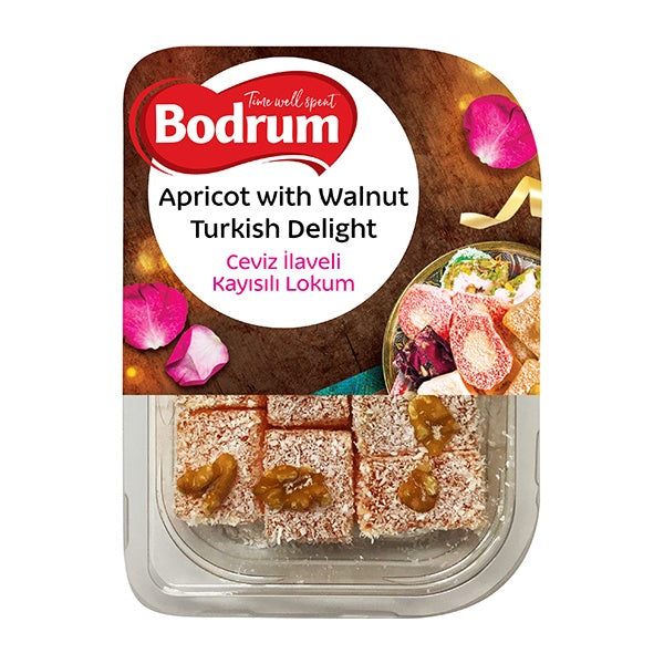 Bodrum Apricot & Walnut Turkish Delight 200g