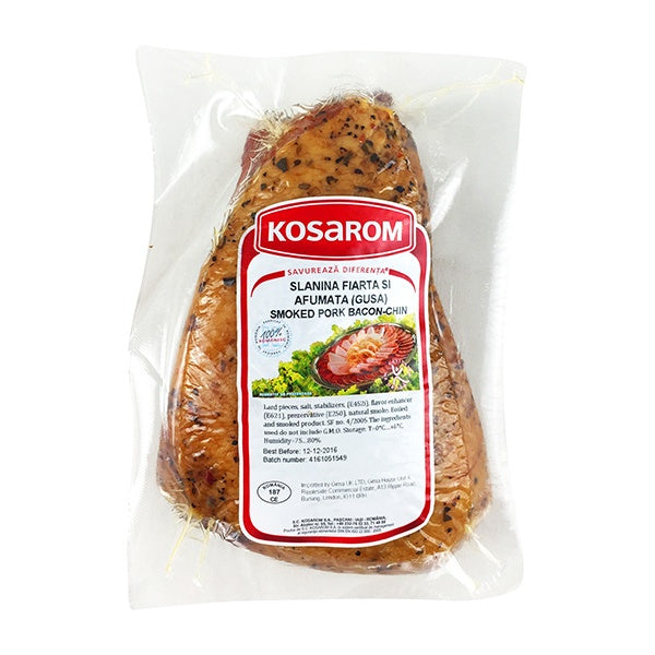 Kosarom Smoked Pork Bacon Chin Approx. 400g