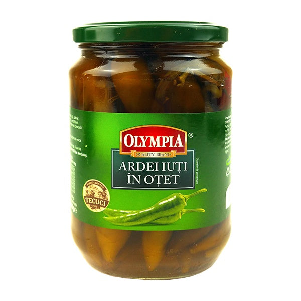 Olympia Hot Peppers In Vinegar 720ml