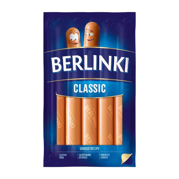 Morliny Berlinki Classic Hot Dogs 250g